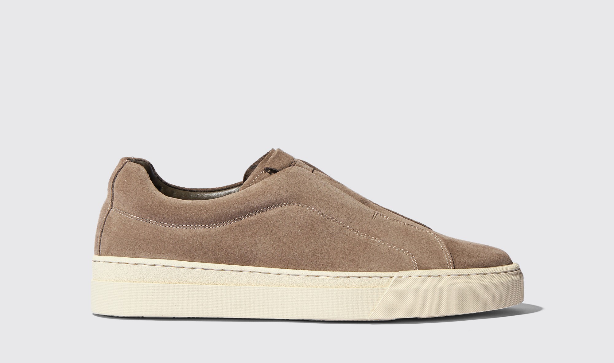 Scarosso Luca Taupe Suede - Man Trainers Taupe In Taupe - Suede